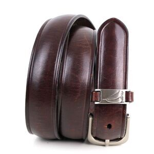 Nautica BROWN GENUINE LEATHER 1"Wd CASUAL DRESS MEN'S BELT Sz 34 (X77